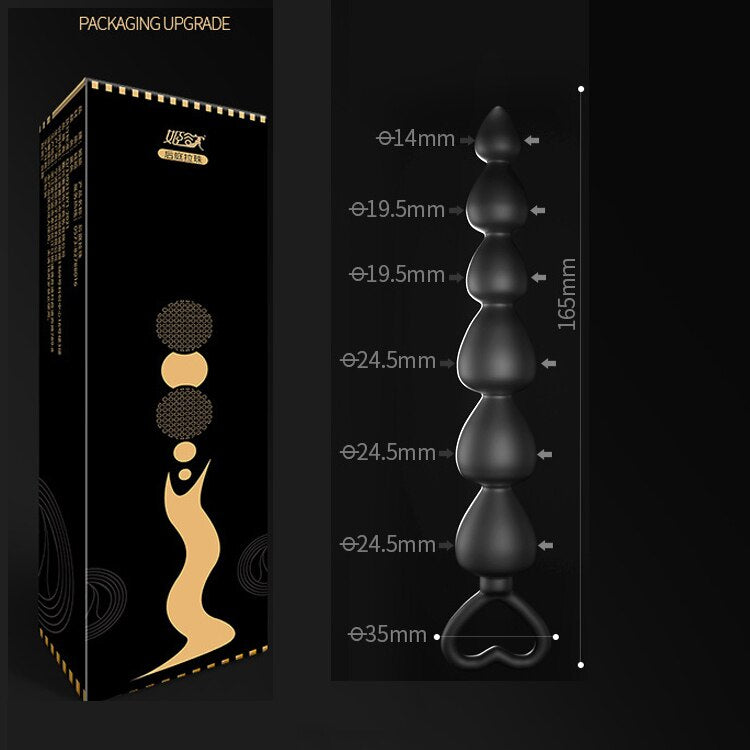 Soft Anal Dildo Butt Plug Prostate Massager Adults Gay Phalluses Anal Plug Beads Sex Toys for Men Bdsm Toys for Woman Anal Toys - buysextoyth