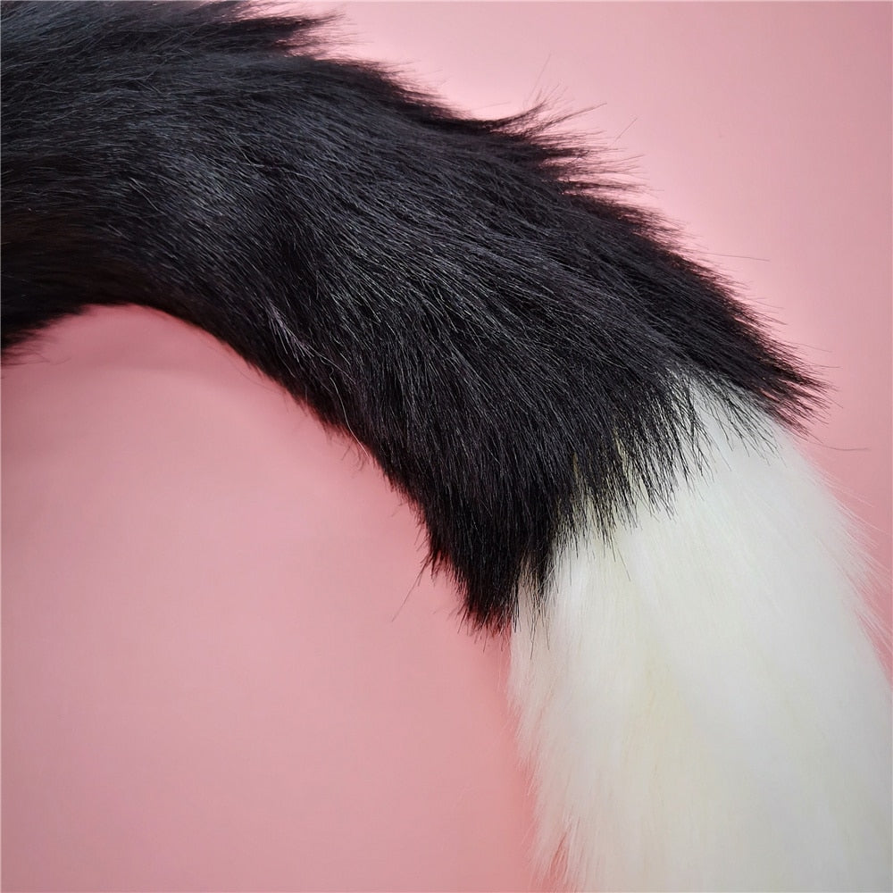 Soft Anal Plug Faux Fox Tail Cosplay Butt Plug Anal Sex Tail Stainless Smooth Steel Butt Plug Anal Sex Toys for Woman Couples - buysextoyth