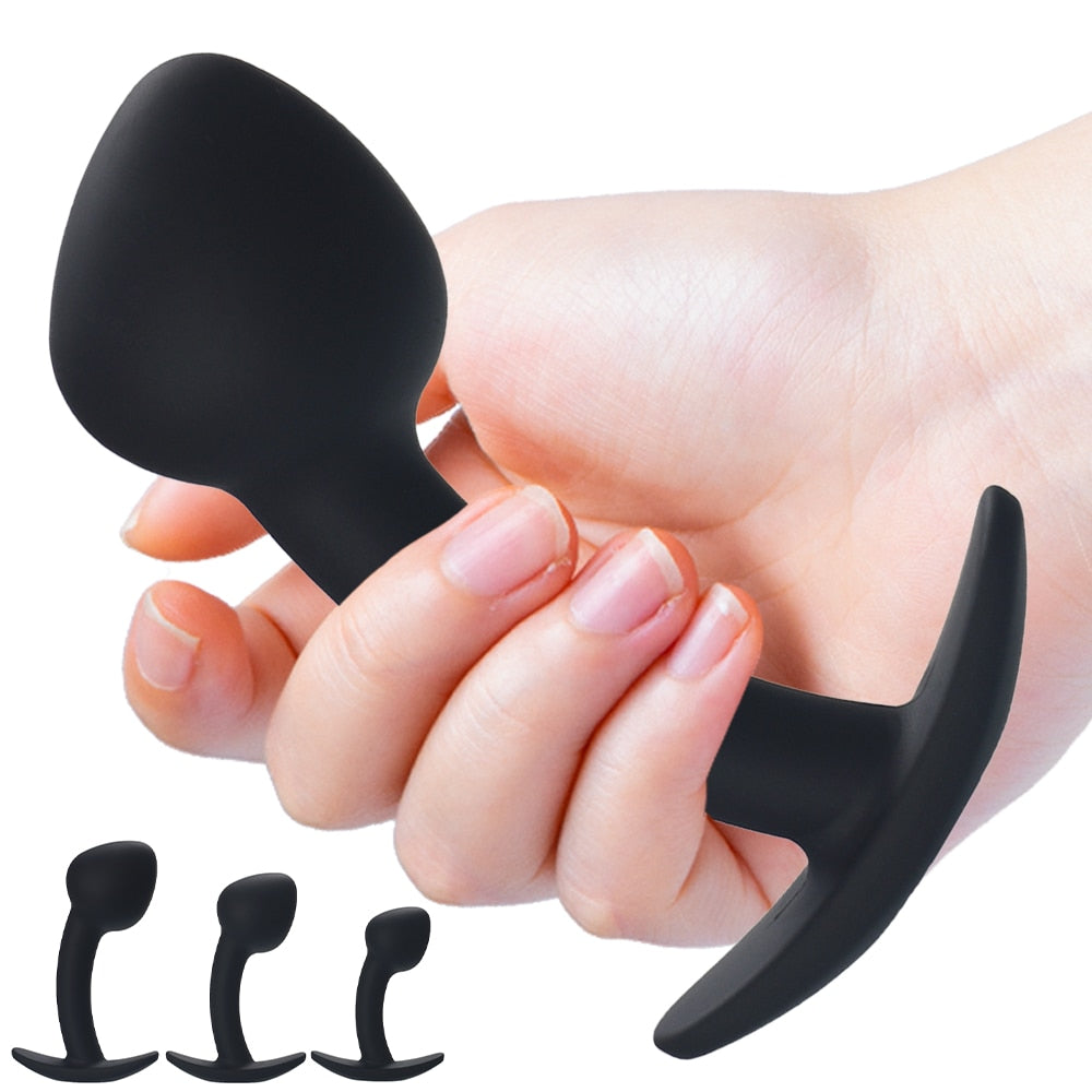 Soft Anal Plug High Quality Silicone Butt Plug Adult Product Anal Beads Female Masturbator Prostate Massager Sex Toys for Couple - buysextoyth