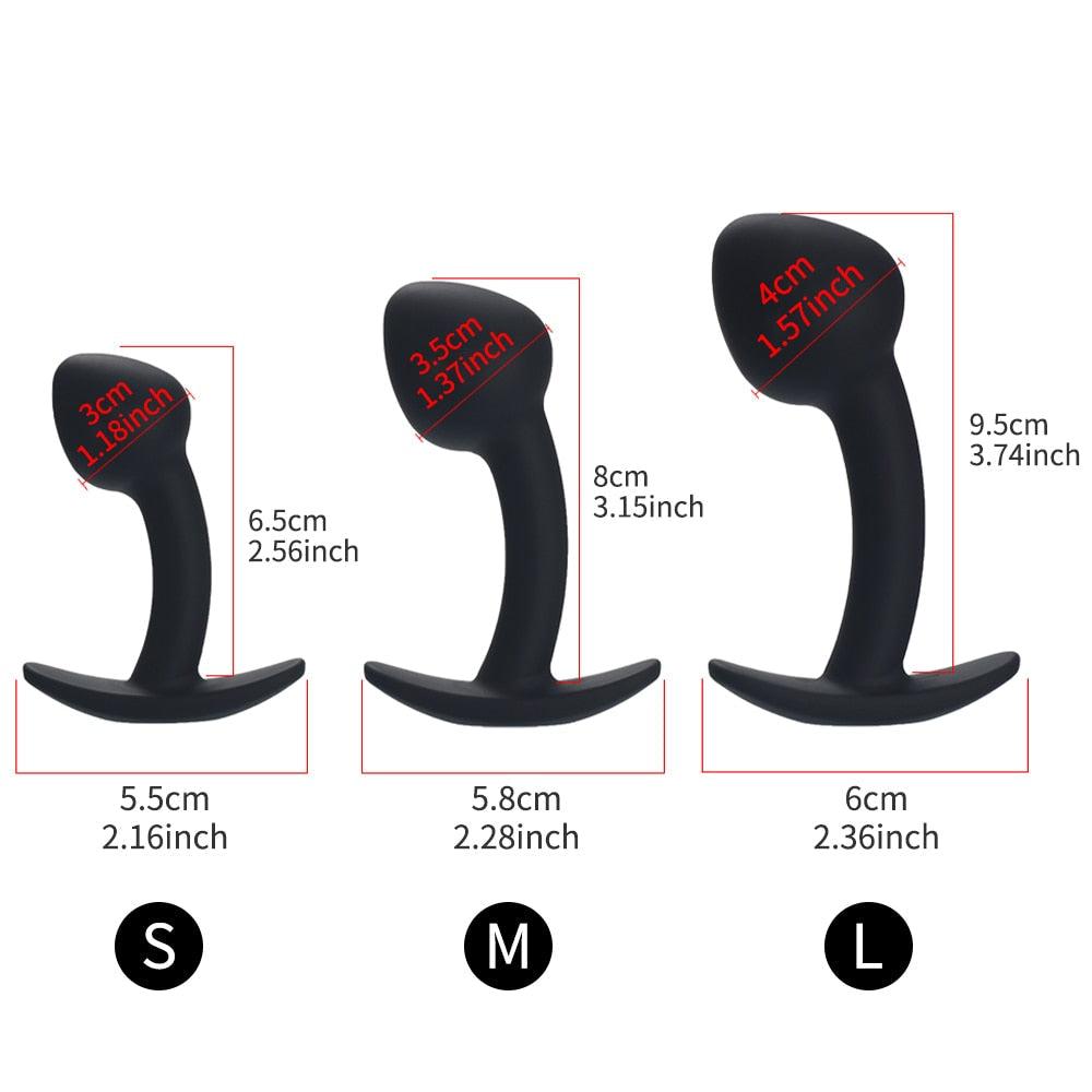 Soft Anal Plug High Quality Silicone Butt Plug Adult Product Anal Beads Female Masturbator Prostate Massager Sex Toys for Couple - buysextoyth
