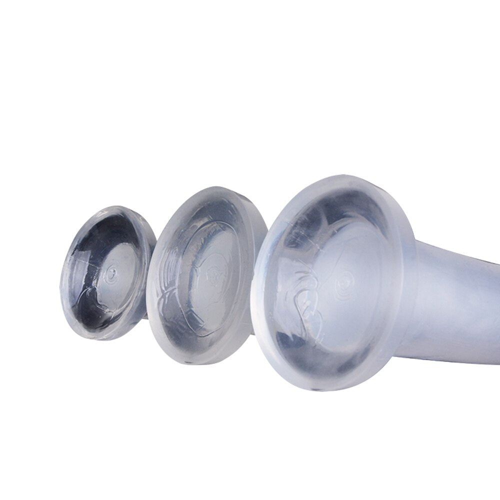 Soft Jelly Dildo Anal Butt Plug Realistic Penis with Powerful Suction Up Strapon Artificial Penis Dick Toy for Adult Sex Toys - buysextoyth