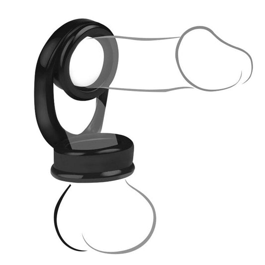 Soft Male Dildo Scrotal Bound Penis Rings Scrotum Binding Chastity Device Lock Sperm Cock Ring Sex Toy for Men Delay Ejaculation - buysextoyth