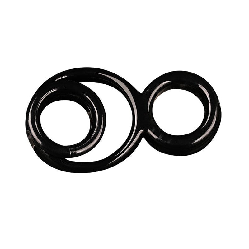 Soft Male Dildo Scrotal Bound Penis Rings Scrotum Binding Chastity Device Lock Sperm Cock Ring Sex Toy for Men Delay Ejaculation - buysextoyth