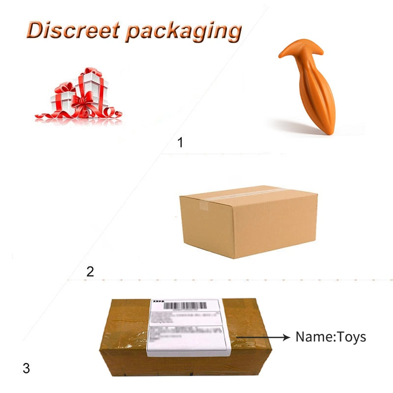 Soft Silicone Butt Plug Dildo for Women Lesbian Anal Plug Sex Toys for Men Big Dildo Butt Plugs Prostate Massage Anus Expansion - buysextoyth