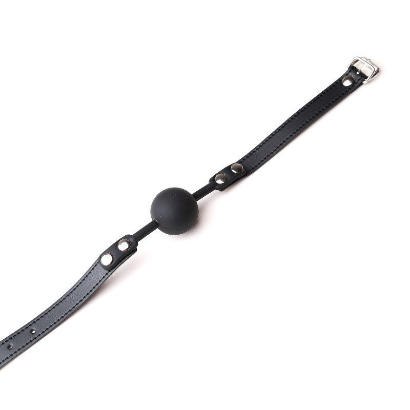 Soft Silicone Oral Gag Ball Whip BDSM Bondage Gear Slave Fetish Open Mouth Breathable Exotic Sex Toys for Couples Women Cosplay - buysextoyth