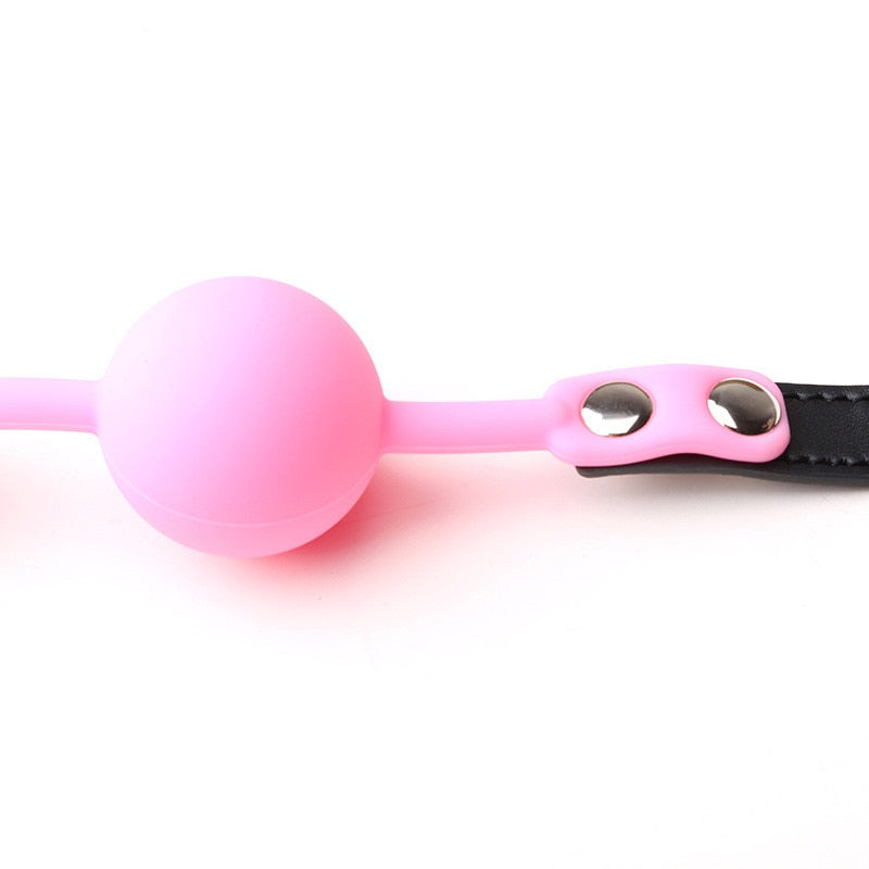Soft Silicone Oral Gag Ball Whip BDSM Bondage Gear Slave Fetish Open Mouth Breathable Exotic Sex Toys for Couples Women Cosplay - buysextoyth