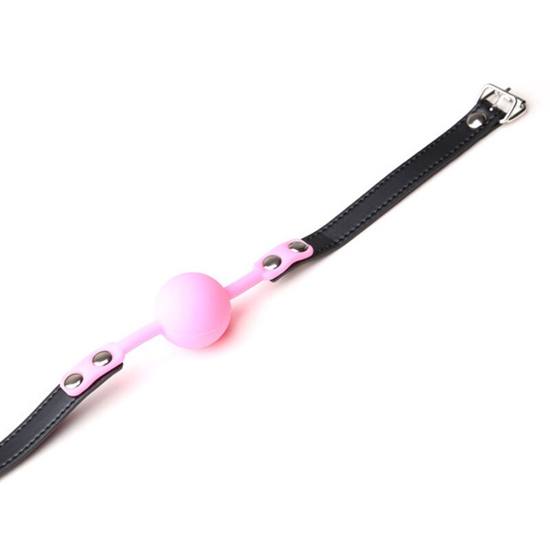 Soft Silicone Oral Gag Ball Whip BDSM Bondage Gear Slave Fetish Open Mouth Breathable Exotic Sex Toys for Couples Women Cosplay - buysextoyth