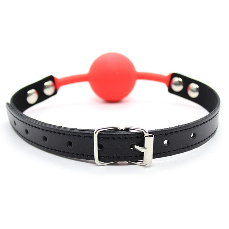 Soft Silicone Oral Gag Ball Whip BDSM Bondage Gear Slave Fetish Open Mouth Breathable Exotic Sex Toys for Couples Women Cosplay - buysextoyth