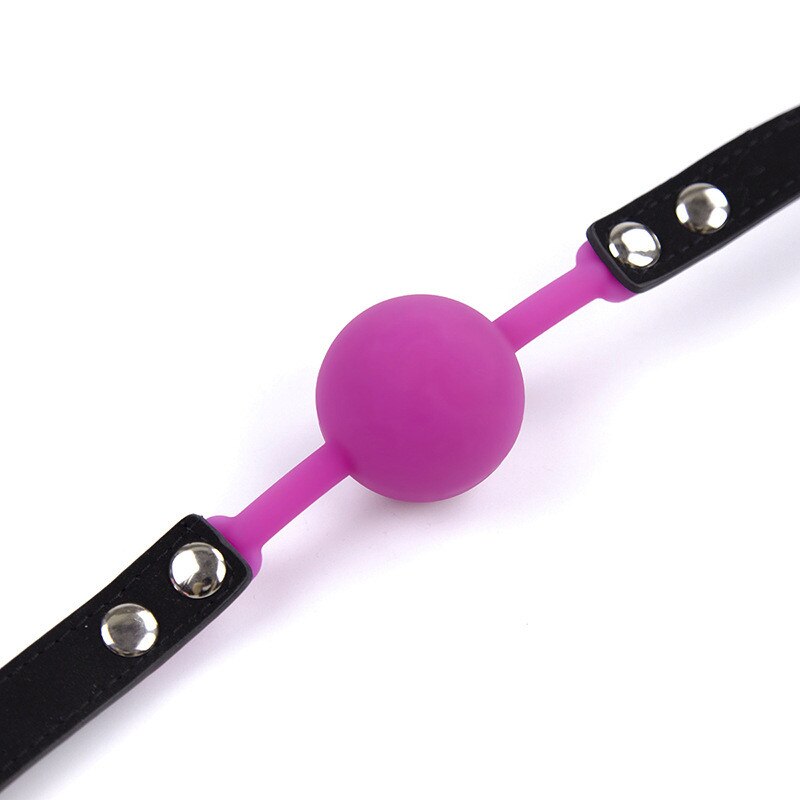 Soft Silicone Oral Gag Ball Whip BDSM Bondage Gear Slave Fetish Open Mouth Breathable Exotic Sex Toys for Couples Women Cosplay - buysextoyth