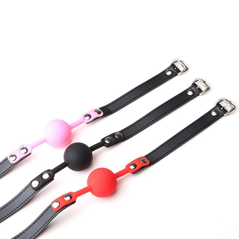 Soft Silicone Oral Gag Ball Whip BDSM Bondage Gear Slave Fetish Open Mouth Breathable Exotic Sex Toys for Couples Women Cosplay - buysextoyth