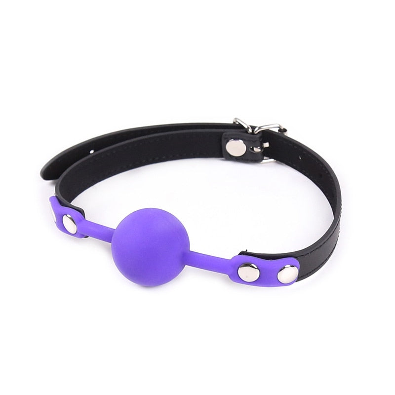 Soft Silicone Oral Gag Ball Whip BDSM Bondage Gear Slave Fetish Open Mouth Breathable Exotic Sex Toys for Couples Women Cosplay - buysextoyth