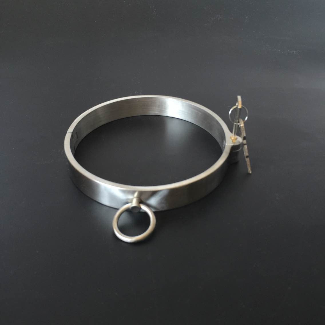 Stainless Steel Slave Flirt Wrist Handcuffs Ankle Cuffs Neck Collar Chain BDSM Shackle Bondage Invisiable Lock Fetish Sex Toys - buysextoyth