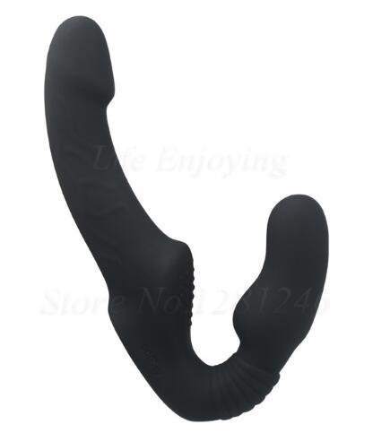 Strapless Strap-on Dildo Vibrator for Couples Strapon for Lesiban Wireless Remote Control Double-Heads Vibrator Adult Sex Toys - buysextoyth