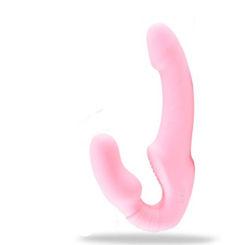 Strapless Strap-on Dildo Vibrator for Couples Strapon for Lesiban Wireless Remote Control Double-Heads Vibrator Adult Sex Toys - buysextoyth