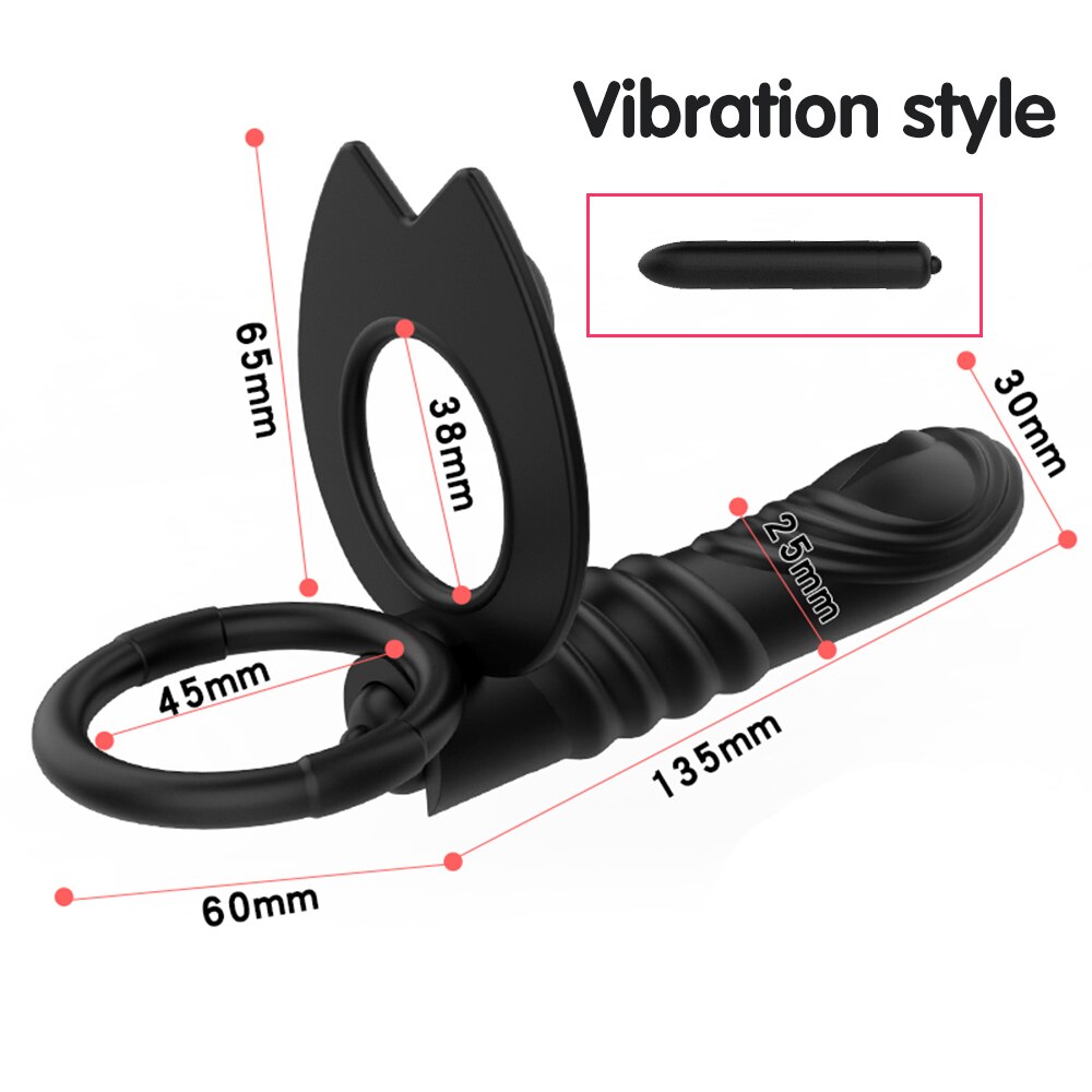 สอดใส่คู่อวัยวะเพศชาย Strapon Dildo เพศของเล่นสำหรับผู้หญิงสายรัด Penis Anal ลูกปัด Plug ผู้ใหญ่ G Spot ของเล่นสำหรับผู้ใหญ่18 - buysextoyth