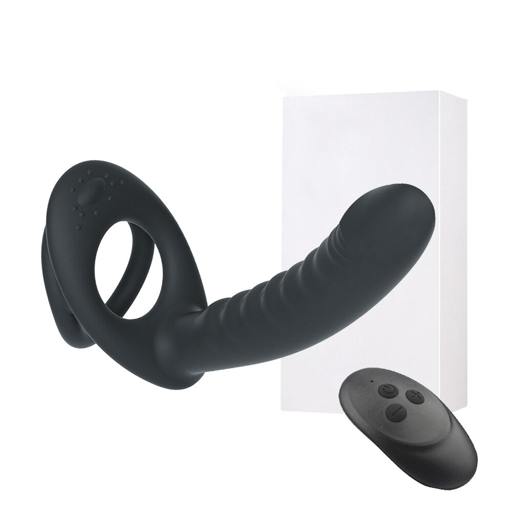 สอดใส่คู่อวัยวะเพศชาย Strapon Dildo เพศของเล่นสำหรับผู้หญิงสายรัด Penis Anal ลูกปัด Plug ผู้ใหญ่ G Spot ของเล่นสำหรับผู้ใหญ่18 - buysextoyth