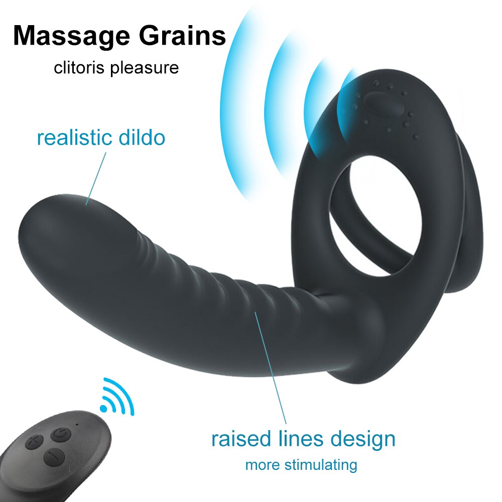 สอดใส่คู่อวัยวะเพศชาย Strapon Dildo เพศของเล่นสำหรับผู้หญิงสายรัด Penis Anal ลูกปัด Plug ผู้ใหญ่ G Spot ของเล่นสำหรับผู้ใหญ่18 - buysextoyth