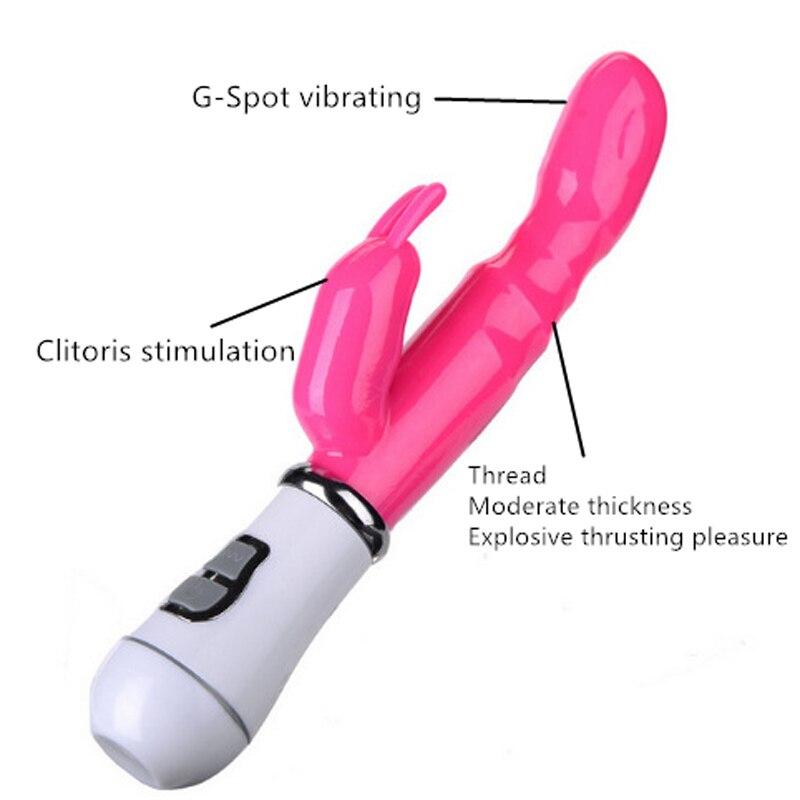 Strong Rabbits Vibrator Clitoris Stimulator 12 Speed Double G-spot Massager Sex Toys For Female Masturbator Adult Product - buysextoyth