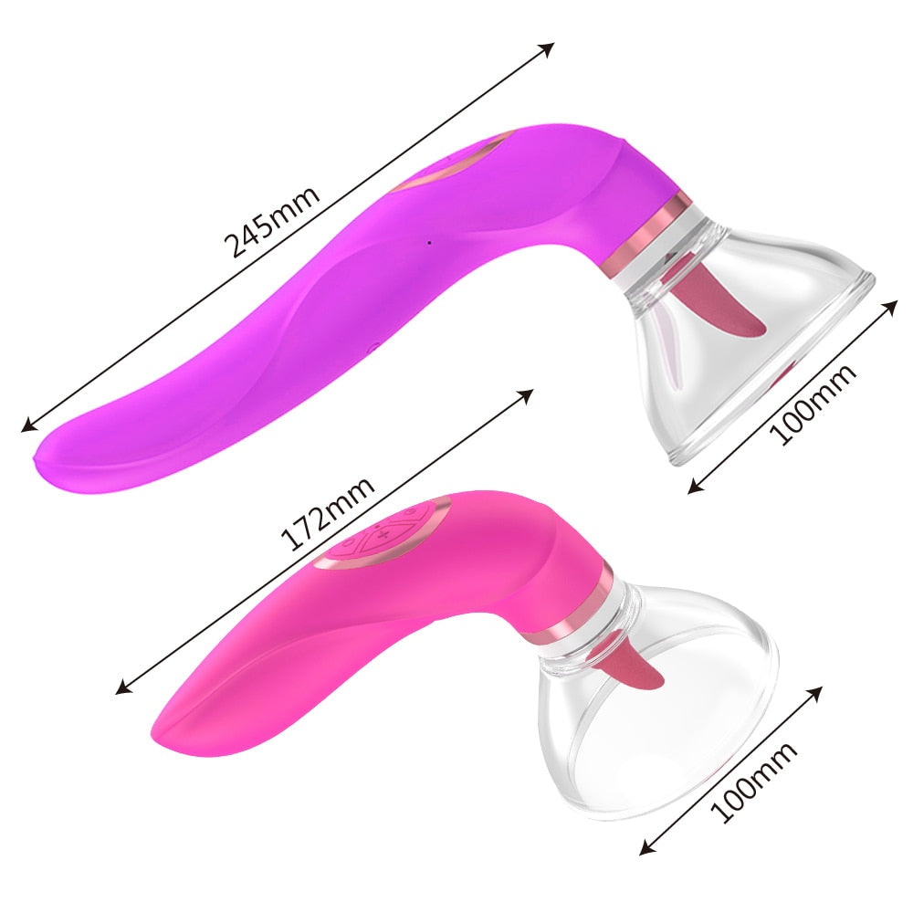 Strong Tongue Licking Vibrators for Women Nipple Massager Breast Enlargement Machine Dildos Anal Sex Toys Adults Products Erotic - buysextoyth