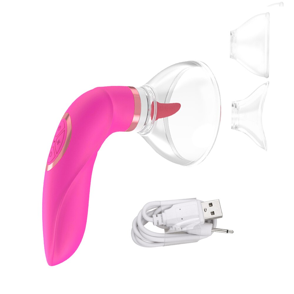 Strong Tongue Licking Vibrators for Women Nipple Massager Breast Enlargement Machine Dildos Anal Sex Toys Adults Products Erotic - buysextoyth