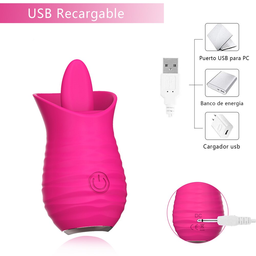 Sucking Tongue Female Vibrator Clit Nipple Sucker Sexy Toys Clitoris Stimulator Oral Pussy Licking Toys for Women 18 Adult Toys - buysextoyth