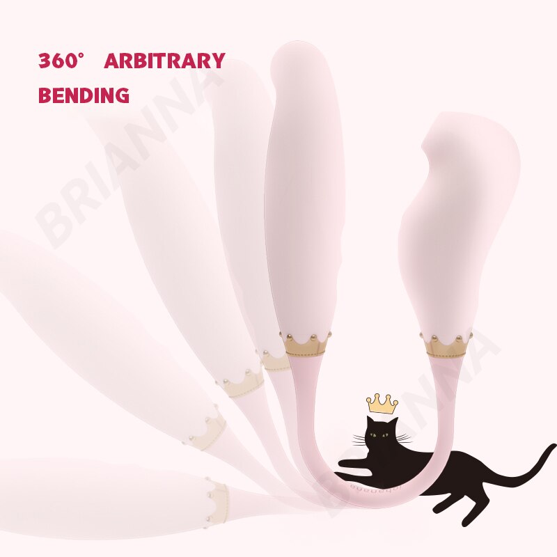 Sucking Vibrator Bendable หญิง7ความถี่ Pulse Soft ซิลิโคน G-Spot Clitoris Stimulator เซ็กส์ทอยสำหรับหัวนมผู้หญิง Sucker - buysextoyth