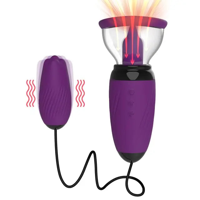 Sucking Vibrator Clit Stimulator ลิ้นเลียของเล่น G-Spot Bullet Vibrator เต้านม Nipple Sucker Vibrator หญิงนวด - buysextoyth