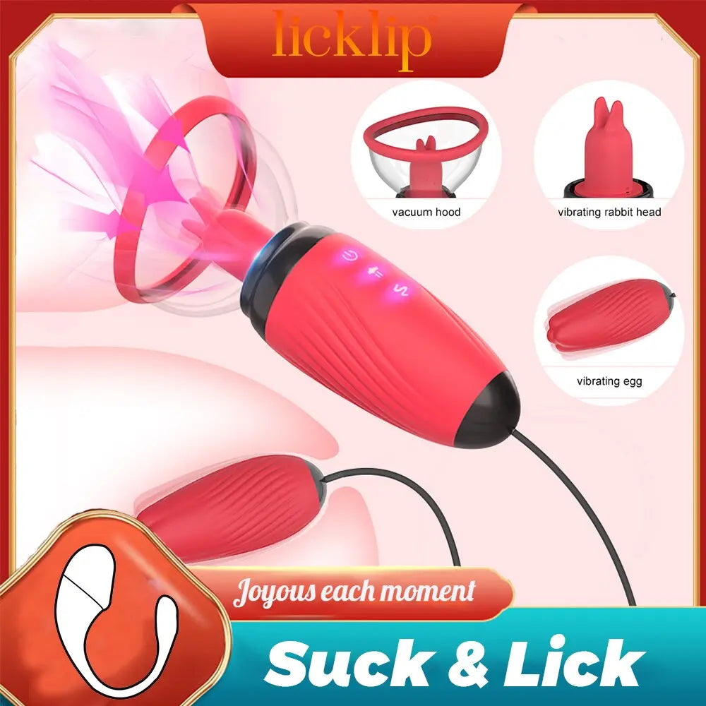 Sucking Vibrator Clit Stimulator ลิ้นเลียของเล่น G-Spot Bullet Vibrator เต้านม Nipple Sucker Vibrator หญิงนวด - buysextoyth