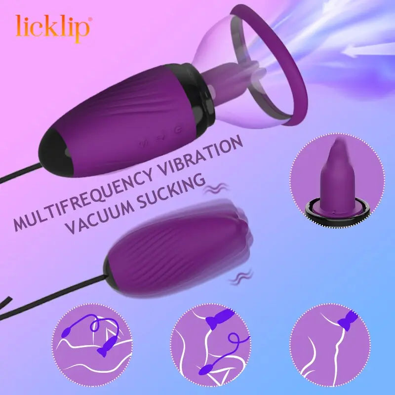 Sucking Vibrator Clit Stimulator ลิ้นเลียของเล่น G-Spot Bullet Vibrator เต้านม Nipple Sucker Vibrator หญิงนวด - buysextoyth