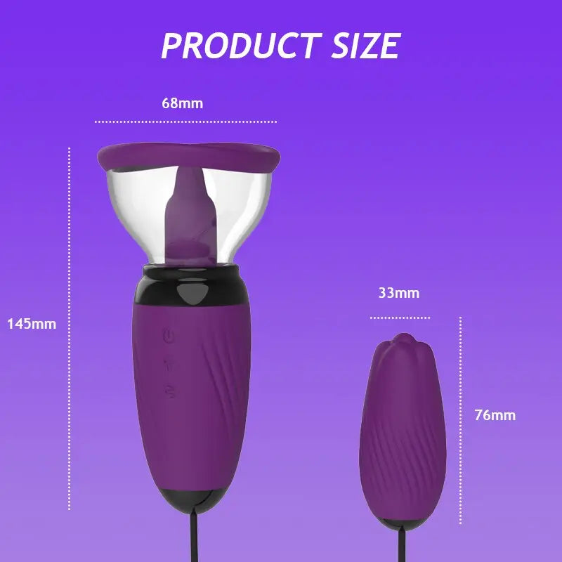Sucking Vibrator Clit Stimulator ลิ้นเลียของเล่น G-Spot Bullet Vibrator เต้านม Nipple Sucker Vibrator หญิงนวด - buysextoyth