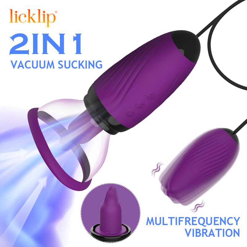 Sucking Vibrator Clit Stimulator ลิ้นเลียของเล่น G-Spot Bullet Vibrator เต้านม Nipple Sucker Vibrator หญิงนวด - buysextoyth