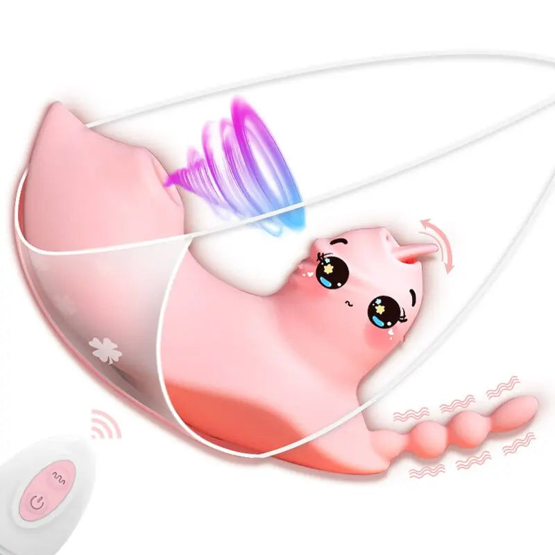 เลีย Sucking Vibrator สำหรับผู้หญิง Wearable Dildo ระยะไกล G Spot ช่องคลอด Massager Clit Stimulator Vibrating Anal Butt Plug เซ็กซ์ทอย - buysextoyth