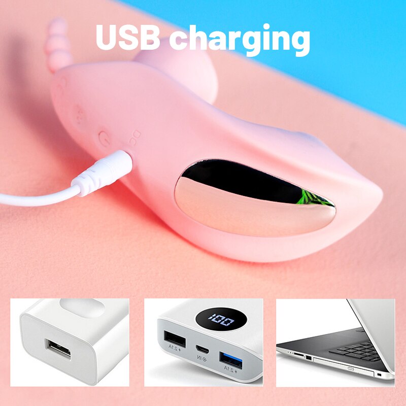 เลีย Sucking Vibrator สำหรับผู้หญิง Wearable Dildo ระยะไกล G Spot ช่องคลอด Massager Clit Stimulator Vibrating Anal Butt Plug เซ็กซ์ทอย - buysextoyth