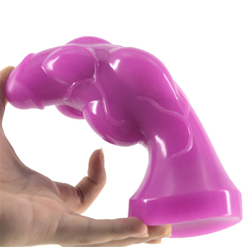 Suction Cup Penis Anal Plug Masturbation Vibration Glass Plug Clitoral Pump Intimate Toys for Husband Pig Tail Adults Sm Toys - buysextoyth