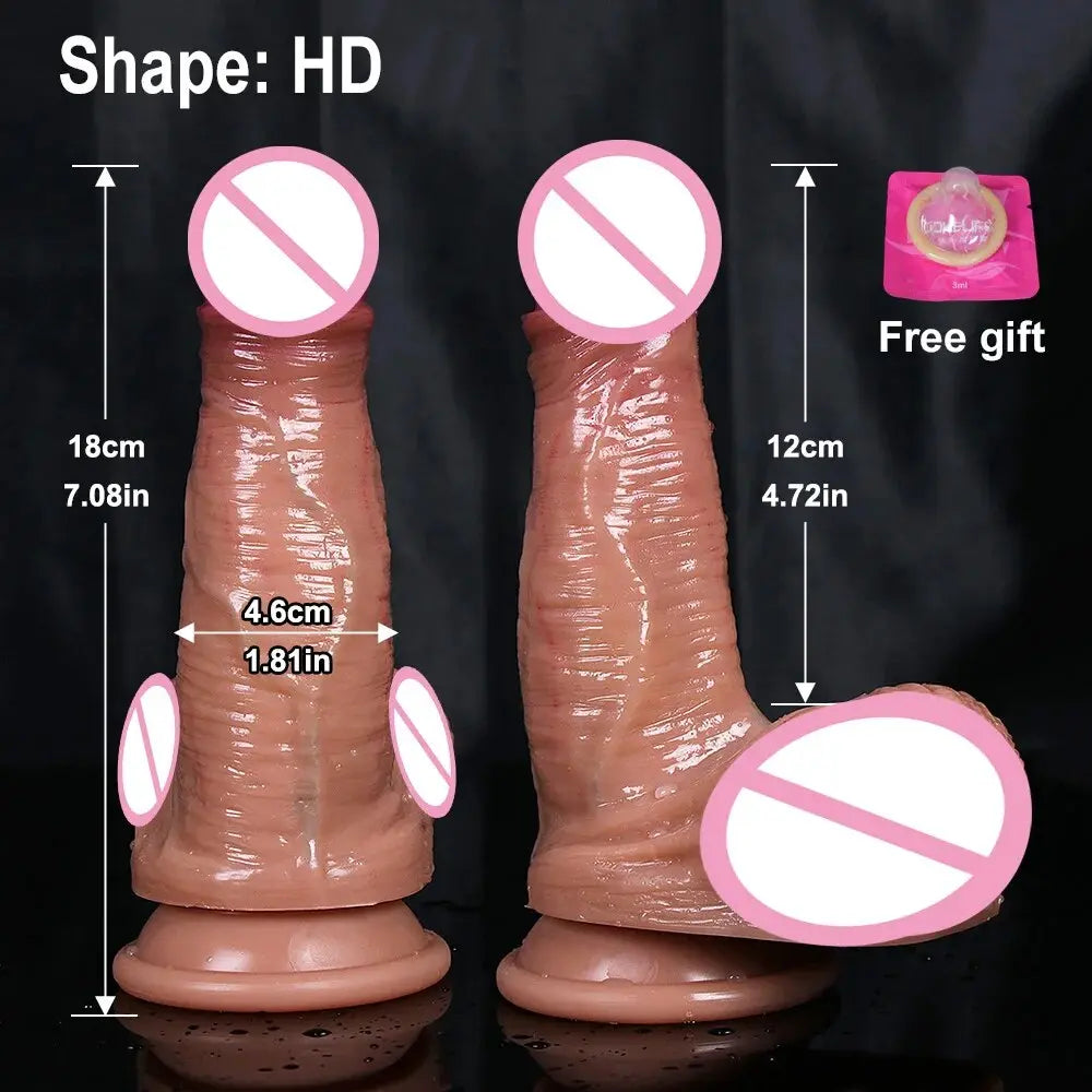 Super จริง Dildo ราคาถูก Anal อวัยวะเพศชายผู้หญิงเซ็กซ์ทอยสำหรับเกย์ช่องคลอด G-Spot Big ดูดถ้วย Dick Butt Plug เร้าอารมณ์ Dildos Masturbator - buysextoyth