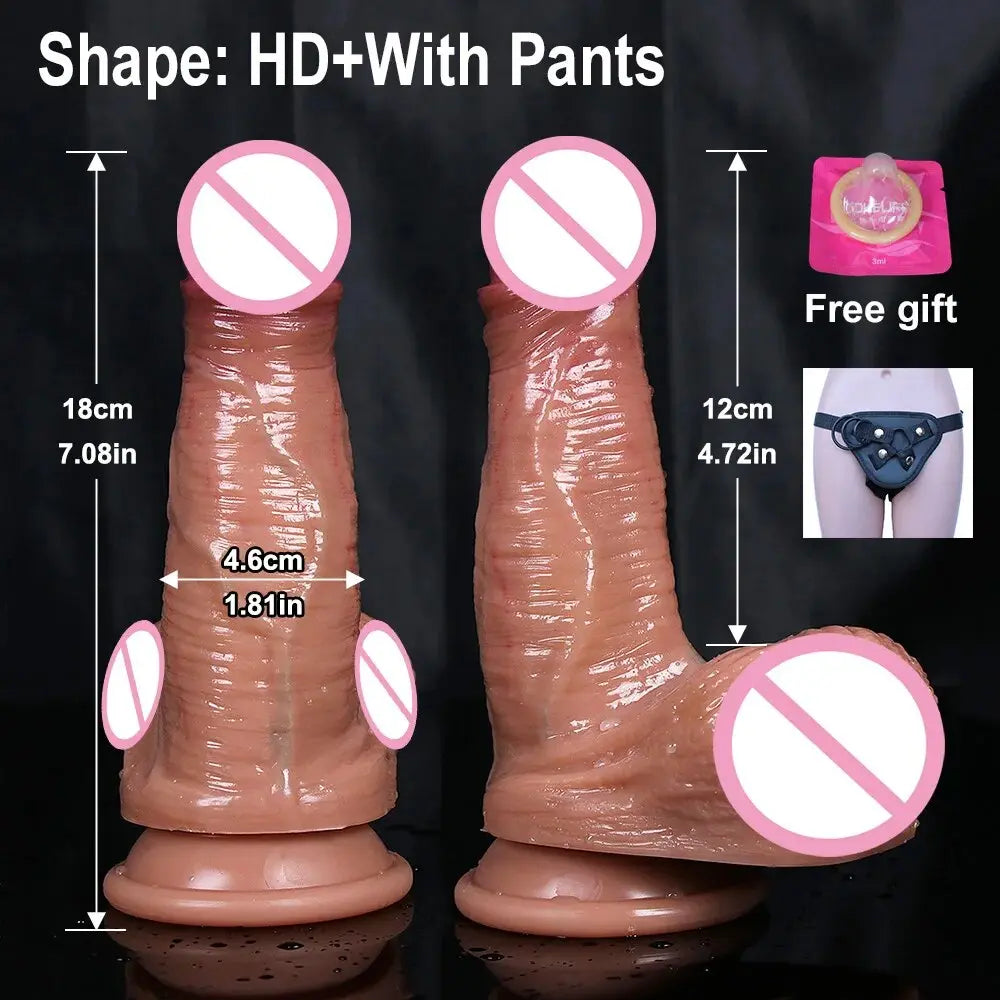 Super จริง Dildo ราคาถูก Anal อวัยวะเพศชายผู้หญิงเซ็กซ์ทอยสำหรับเกย์ช่องคลอด G-Spot Big ดูดถ้วย Dick Butt Plug เร้าอารมณ์ Dildos Masturbator - buysextoyth