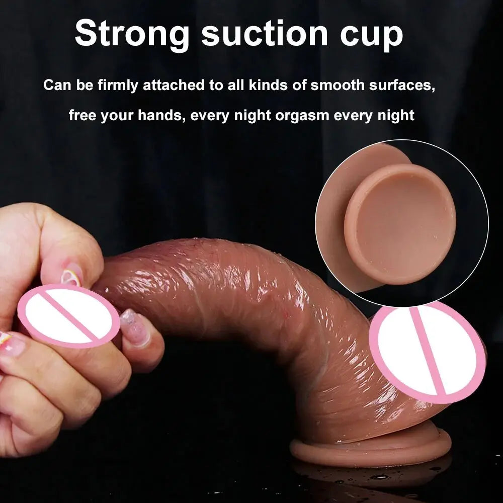 Super จริง Dildo ราคาถูก Anal อวัยวะเพศชายผู้หญิงเซ็กซ์ทอยสำหรับเกย์ช่องคลอด G-Spot Big ดูดถ้วย Dick Butt Plug เร้าอารมณ์ Dildos Masturbator - buysextoyth