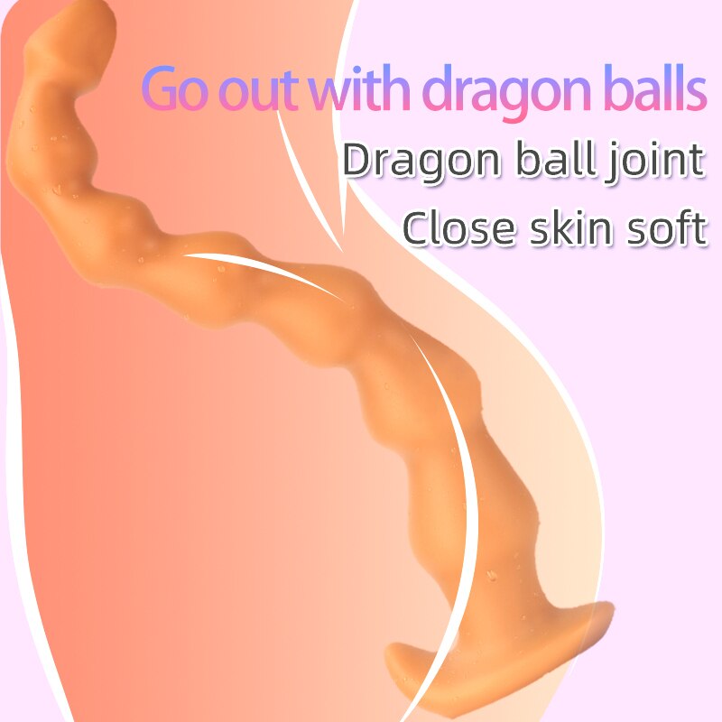 Super Long Anal Plug Penis Prostate Massage Anus Dilator Vagina Masturbation Adult for Women and Men Anal Beads Fisting Sex Toys - buysextoyth