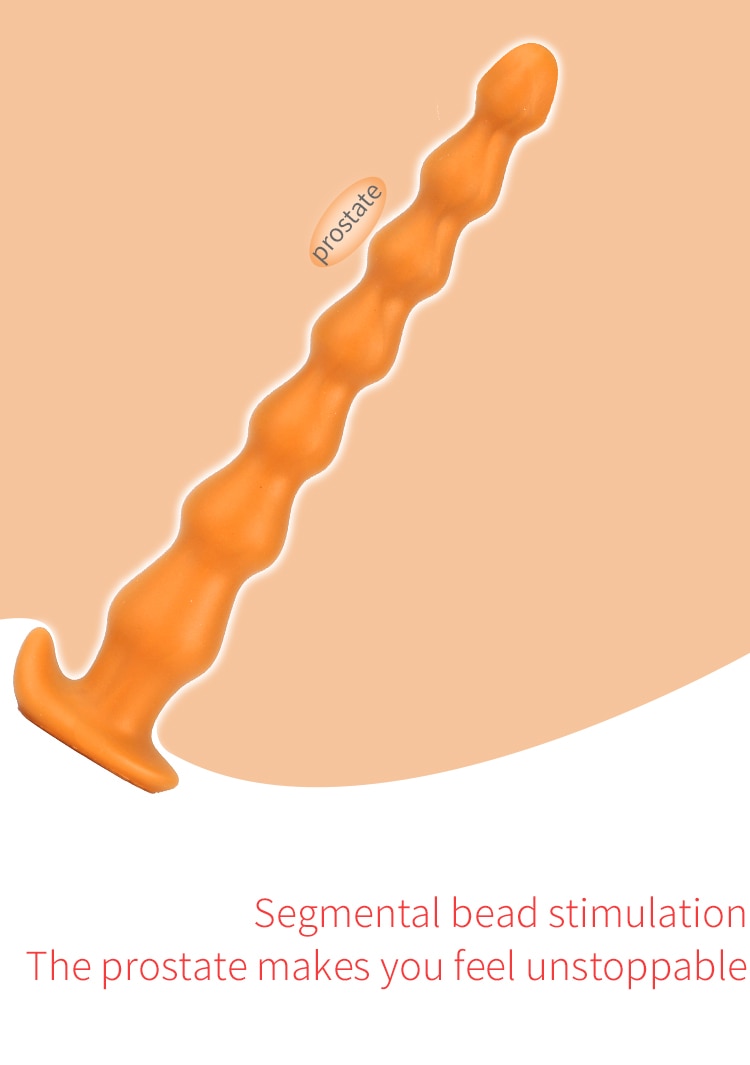 Super Long Anal Plug Penis Prostate Massage Anus Dilator Vagina Masturbation Adult for Women and Men Anal Beads Fisting Sex Toys - buysextoyth