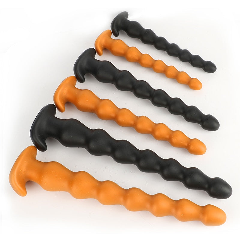 Super Long Anal Plug Penis Prostate Massage Anus Dilator Vagina Masturbation Adult for Women and Men Anal Beads Fisting Sex Toys - buysextoyth