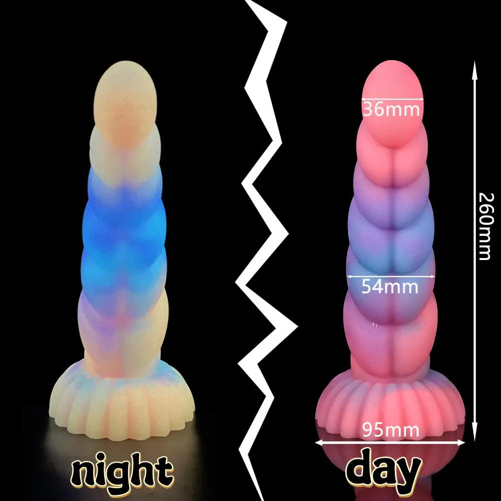 Super Soft Luminous สัตว์อวัยวะเพศชายสุนัข Dildo ผู้ใหญ่เซ็กซ์ทอยสำหรับ Woman Monster Dick ดูดถ้วย Anal Toy ชายหญิง Masturbation - buysextoyth