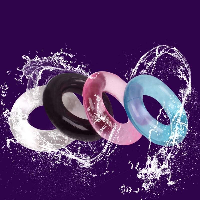 TPE Lock Sperm Rings Sex Toys for Men Chastity Bdsm Cock Ring Enhance Erection Delay Time for Adult Penis Sleeve Male Ring1 PCS - buysextoyth