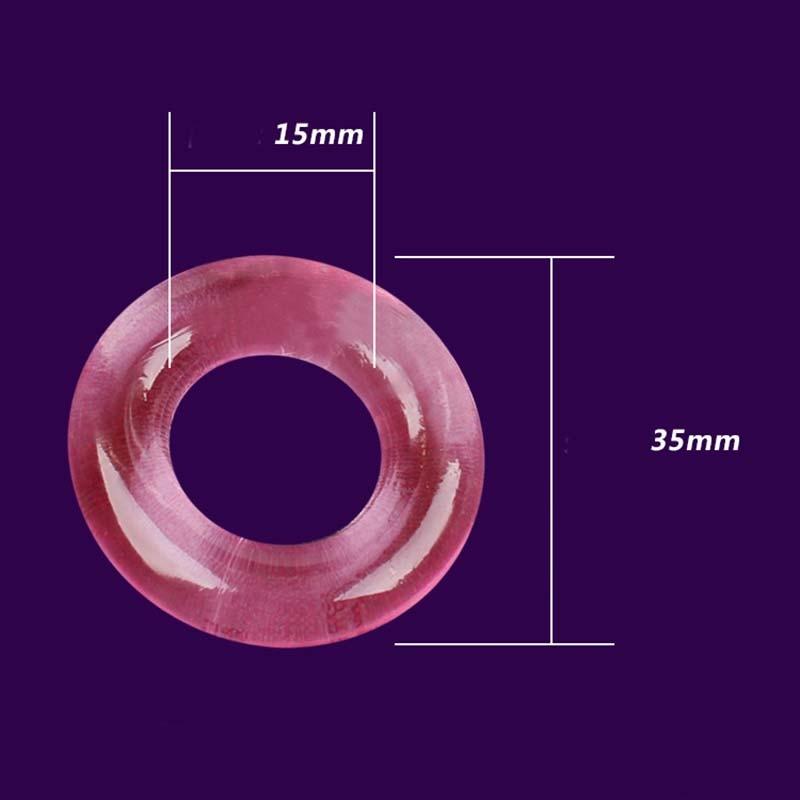 TPE Lock Sperm Rings Sex Toys for Men Chastity Bdsm Cock Ring Enhance Erection Delay Time for Adult Penis Sleeve Male Ring1 PCS - buysextoyth
