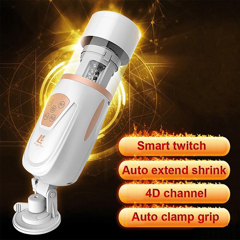 อัตโนมัติ Telescopic Air ชาย Masturbator ช่องคลอดประดิษฐ์ Oral Anal Sex Masturbation ชายเครื่องของเล่นเร้าอารมณ์สำหรับ Man - buysextoyth