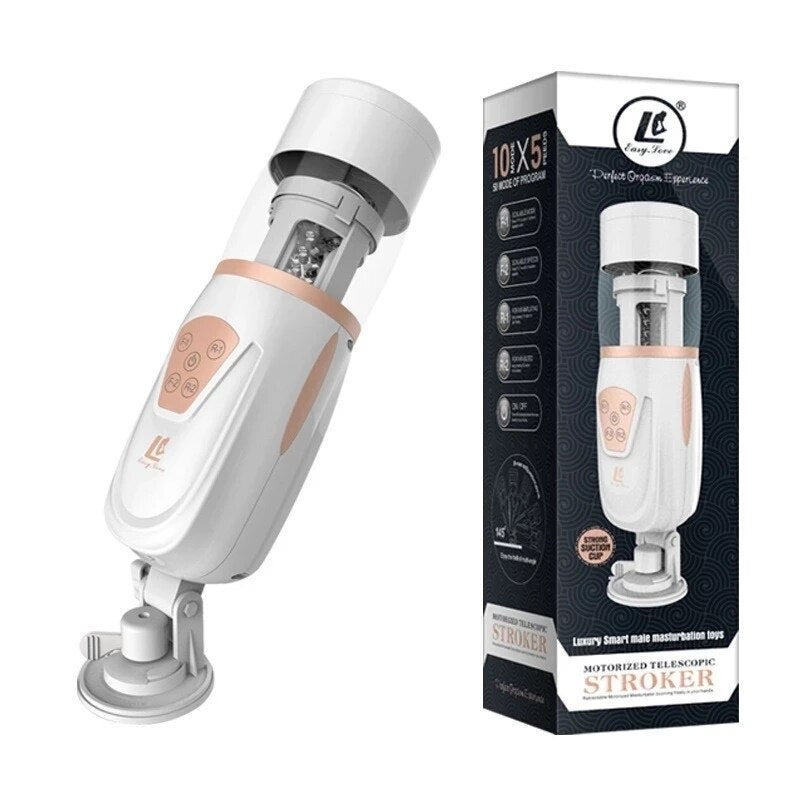 อัตโนมัติ Telescopic Air ชาย Masturbator ช่องคลอดประดิษฐ์ Oral Anal Sex Masturbation ชายเครื่องของเล่นเร้าอารมณ์สำหรับ Man - buysextoyth
