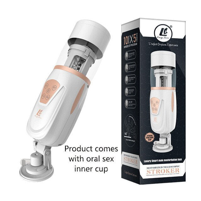 อัตโนมัติ Telescopic Air ชาย Masturbator ช่องคลอดประดิษฐ์ Oral Anal Sex Masturbation ชายเครื่องของเล่นเร้าอารมณ์สำหรับ Man - buysextoyth