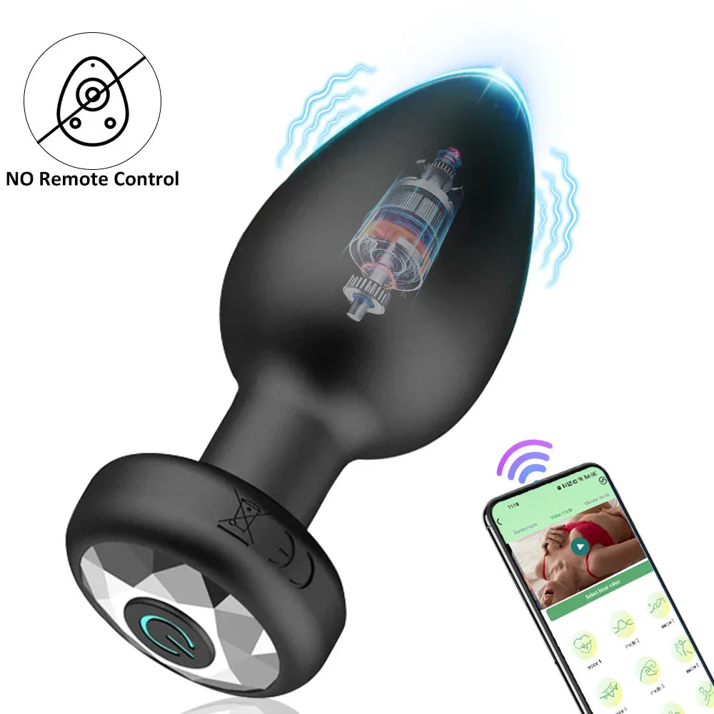 Telescopic Anal Plug Vibrator Butt Plug Vibrating Dildo Wireless Remote Prostate Massager Vagina Masturbator Sex Toy for Men Gay - buysextoyth
