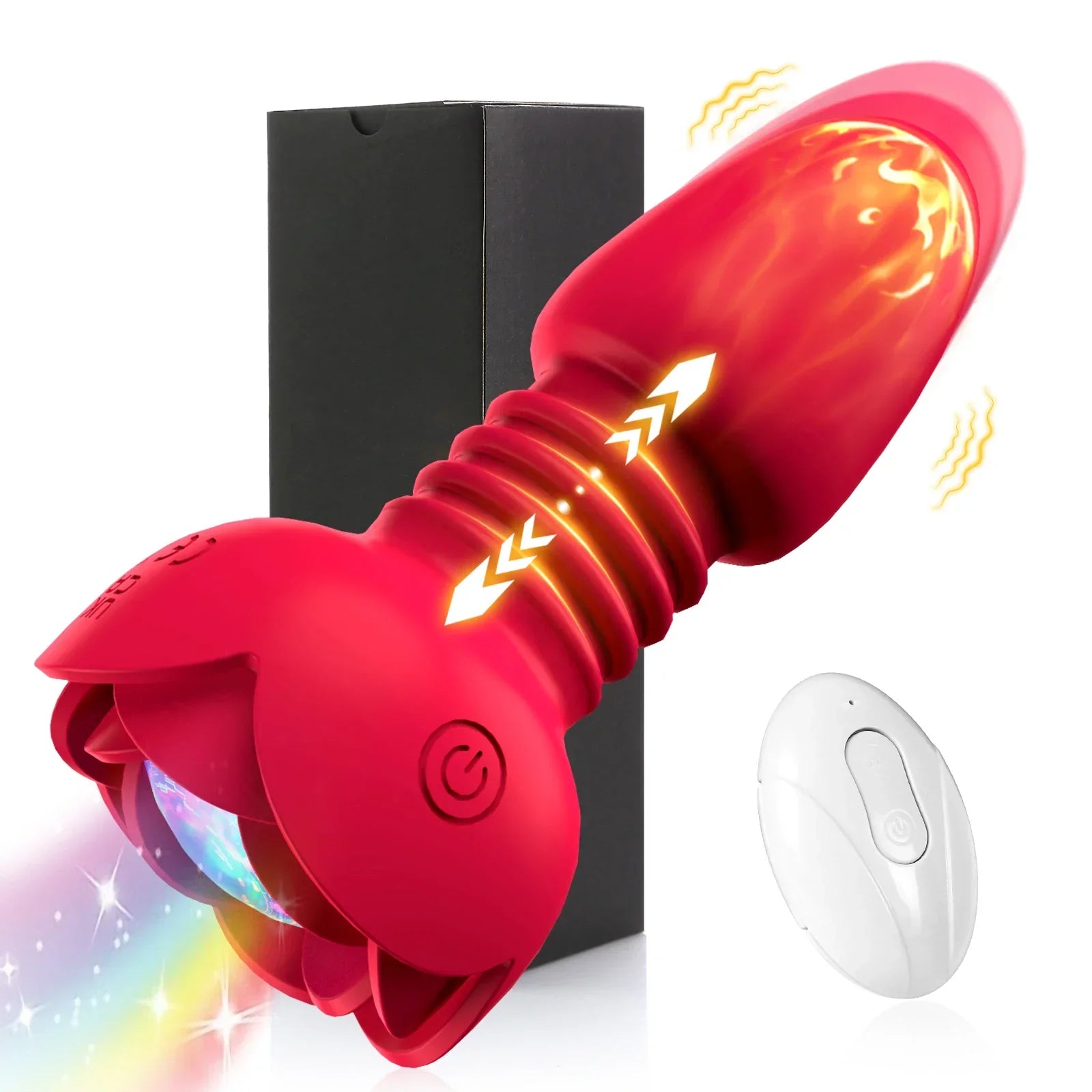 Telescopic Anal Plug Vibrator Butt Plug Vibrating Dildo Wireless Remote Prostate Massager Vagina Masturbator Sex Toy for Men Gay - buysextoyth