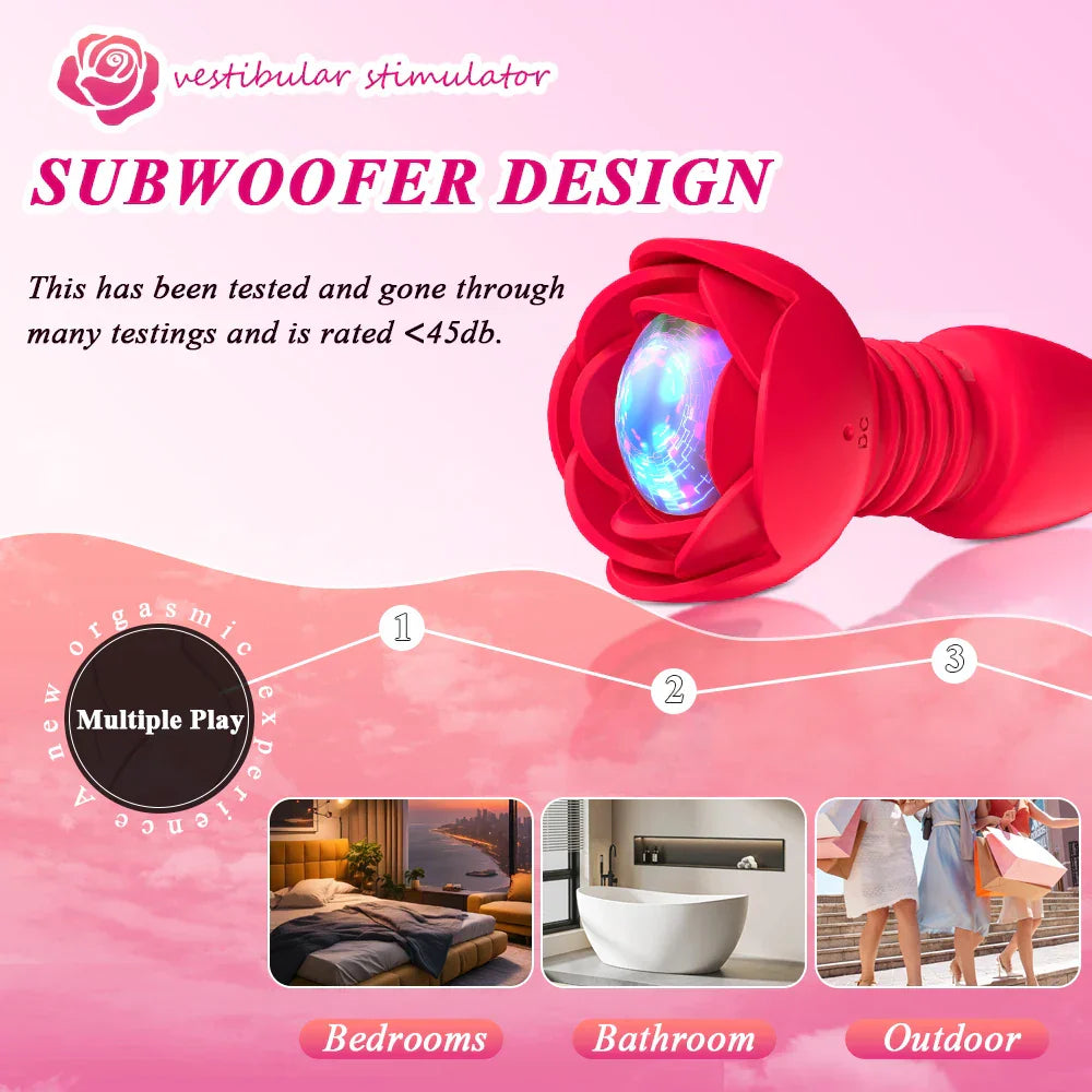 Telescopic Anal Plug Vibrator Butt Plug Vibrating Dildo Wireless Remote Prostate Massager Vagina Masturbator Sex Toy for Men Gay - buysextoyth