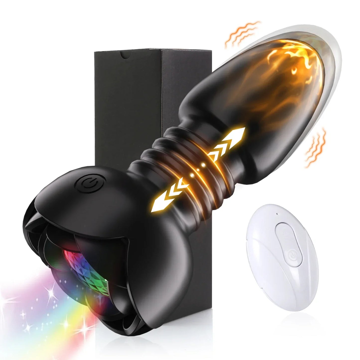 Telescopic Anal Plug Vibrator Butt Plug Vibrating Dildo Wireless Remote Prostate Massager Vagina Masturbator Sex Toy for Men Gay - buysextoyth
